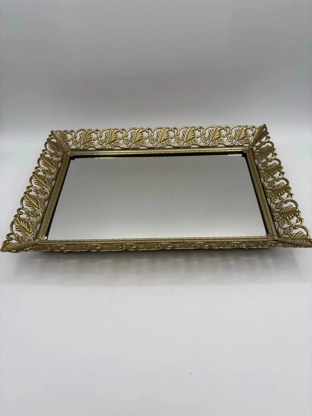Vintage Rectangle Vanity Tray Mirror